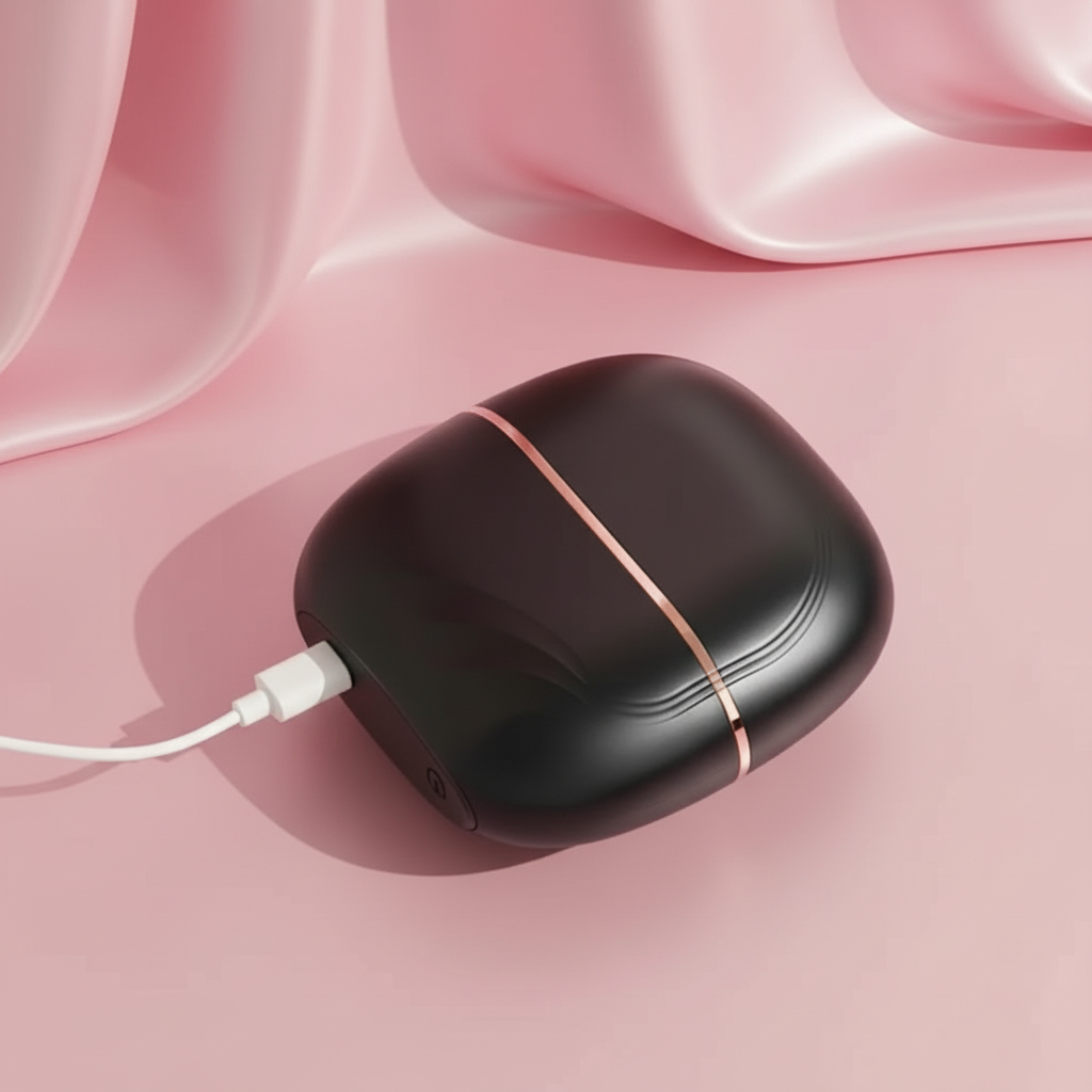 Hair Brush Charging Pink Background